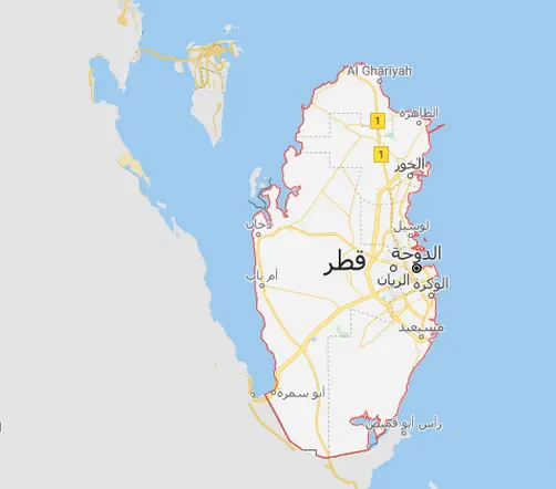 خريطة قطر
